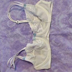 White Mesh Bra
